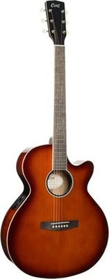 Cort Exotic Series SFX Myrtle Acoustic Electric Guitar. Sunburst Finish