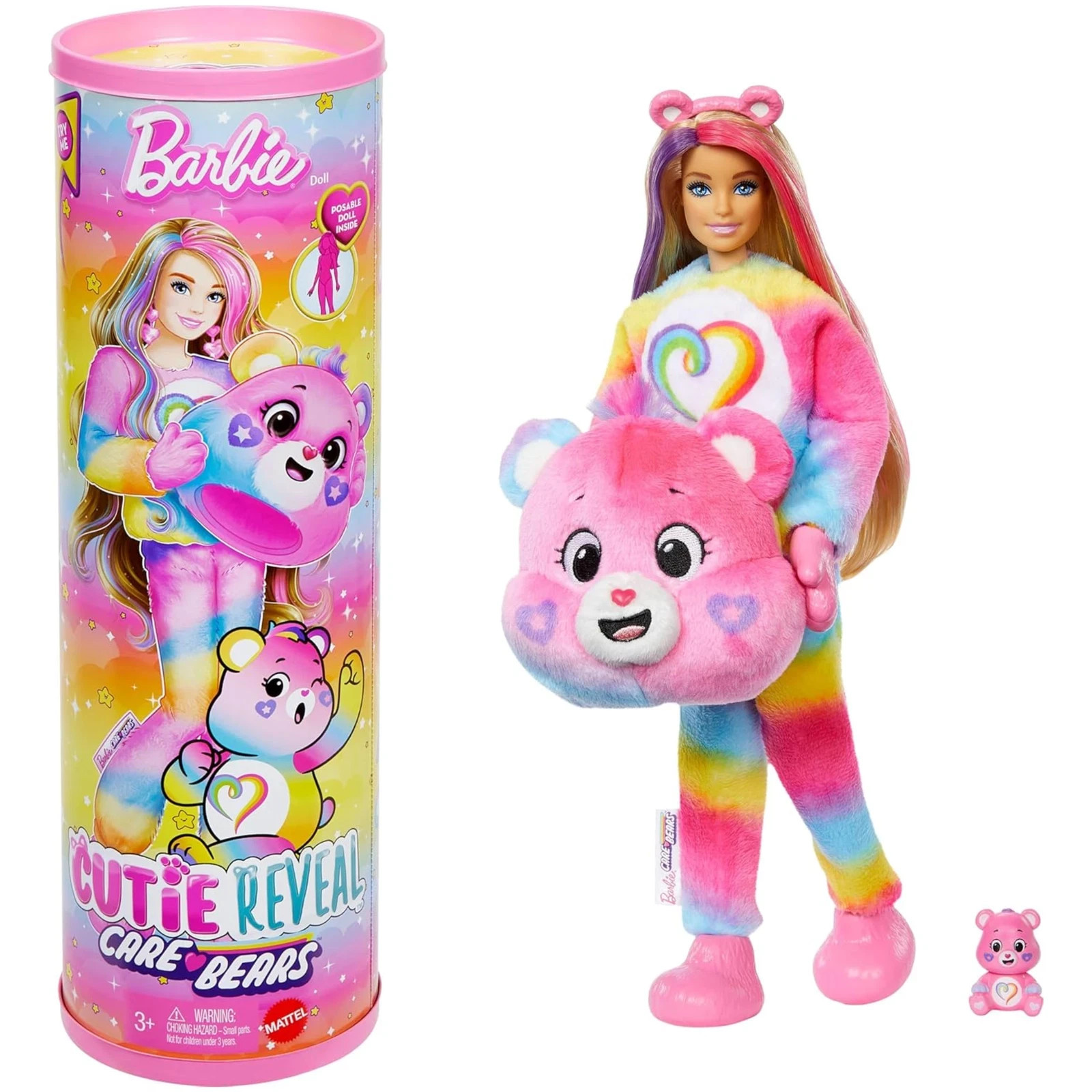 Barbie Cutie Reveal Care Bears Doll & Accessories, Series 2 Togetherness Bear