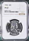 1962 Silver Proof Franklin Half Dollar NGC PF67
