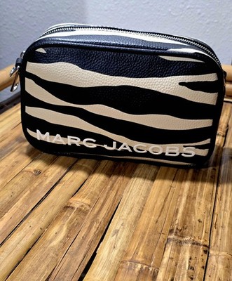 MARC JACOBS WOMANS LEATHER ZEBRA LOG D CAMERA HANDBAG