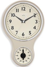 Acctim Kitchen Timer Clock, Cream, 1-Pack