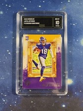Justin Jefferson Rookie Card 2020 Panini Chronicles #GK-13 Gridiron Kings GMA 10. rookie card picture