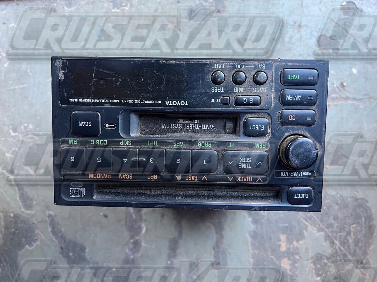 Toyota Land Cruiser FJ80 OEM Tape CD Radio 86120-60140 | eBay