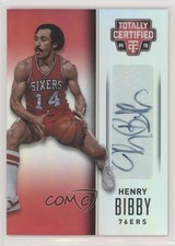 2014-15 Panini Totally Certified Signatures Mirror 23/25 Henry Bibby Auto 3c7