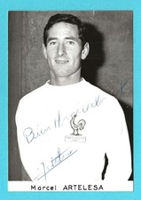 MARCEL ARTELESA FRANCE INT 1963-66 WORLD CUP 1966 EX MONACO ORIGINAL AUTOGRAPH