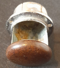 Chrome Ashtray for dashboard of Vintage CAR with bakelite front