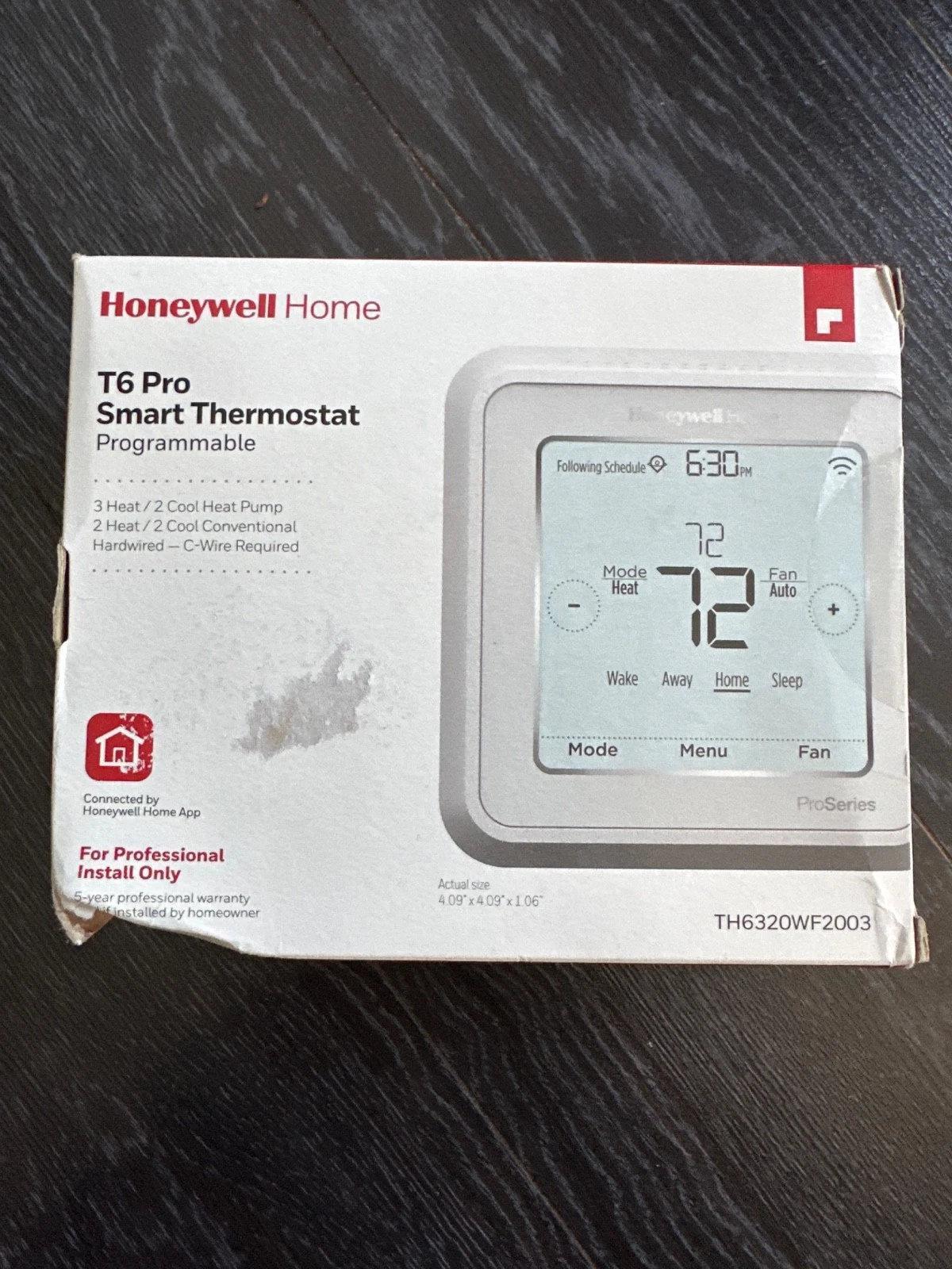 Honeywell T6 Pro Smart Thermostat TH6320WF2003 WiFi HomeKit New Sealed