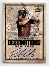 2020 Leaf Ultimate Draft Destinations Autographs Pete Crow-Armstrong 7/75 RC