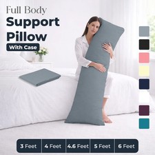 Pregnancy Full Body Pillow Bolster Long Cushion Neck Back Support All Sizes