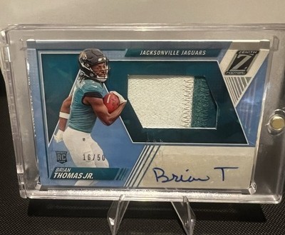 2024 Panini Zenith FOTL Cracked Ice Brian Thomas Jr Patch Auto /50