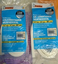2 Frost King AC41WA AC Foam Weather Seal, Heavy Duty 1-1/2" W, 1/2" T, 40" L. (2