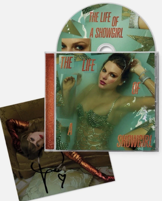 Taylor Swift The Life of a Showgirl CD With Signed Autograph