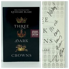 *Signed ARC / Uncorrected Proof* Three Dark Crowns - Kendare Blake (Harper 2016)