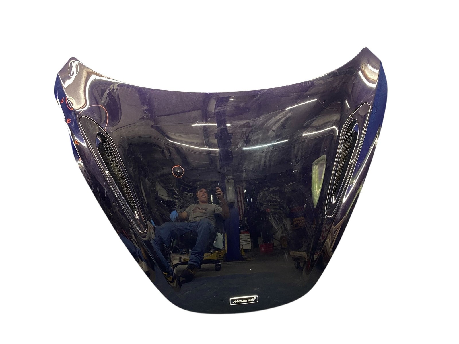 2018-2023 MCLAREN 720S FRONT HOOD BONNET PANEL W/ VENTS AMETHYST BLACK *DAMAGED*