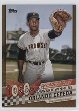 2020 Topps Decades Best Award Winners Gold 16/50 Orlando Cepeda #DB-8 HOF 0b0