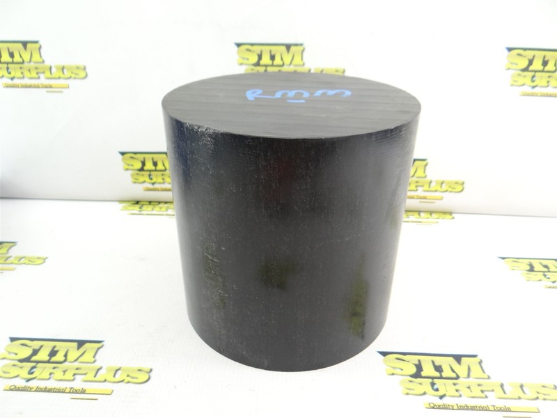 9LB PIECE OF NYLON MACHINABLE PLASTIC ROUND STOCK 6" DIA X 6" LONG