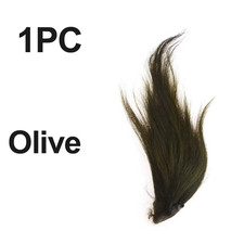 1PCS Fishing Fly Tying Fur Dyed Natural Goat Hair for Knitting Jig Streamer Dry/