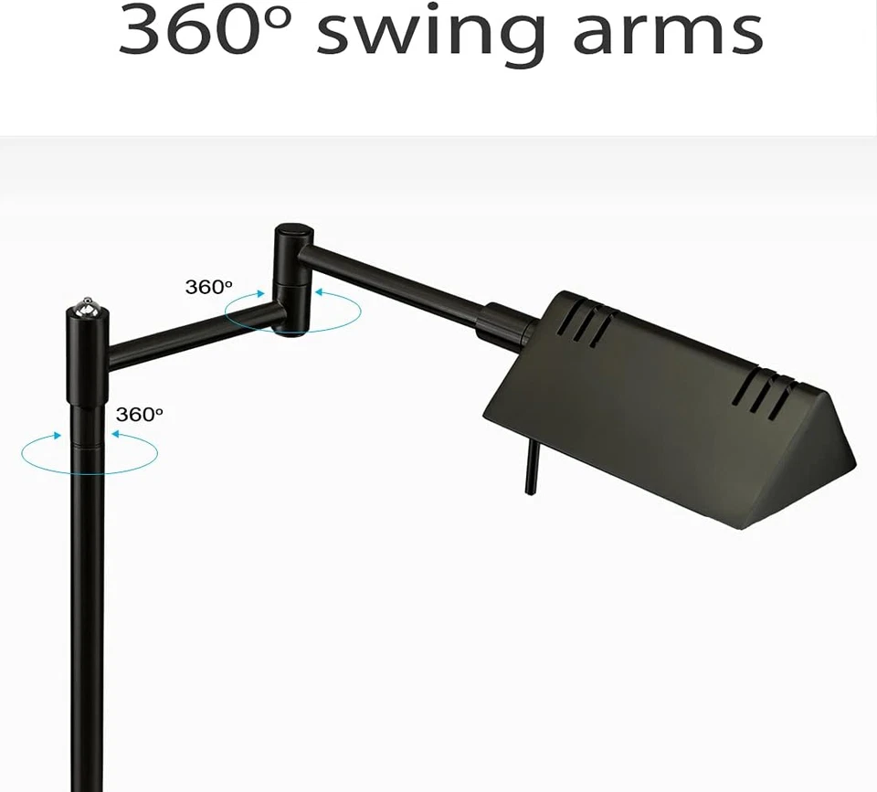 Lámpara de mesa LED Farmacia, atenuación de rango completo, LED 12W, brazos oscilantes de 360 grados, Des Foto 4 de 4