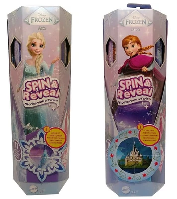 Disney Frozen Spin  Reveal Elsa oder Anna Puppe mit 10 Überraschungen, Auswahl - Bild 1 von 4