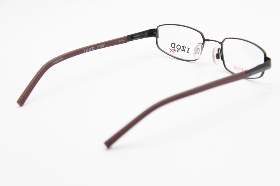 NEW IZOD PFX CV X 100 BLACK MATTE BROWN AUTHENTIC EYEGLASSES 47-18 - Image 3 of 4