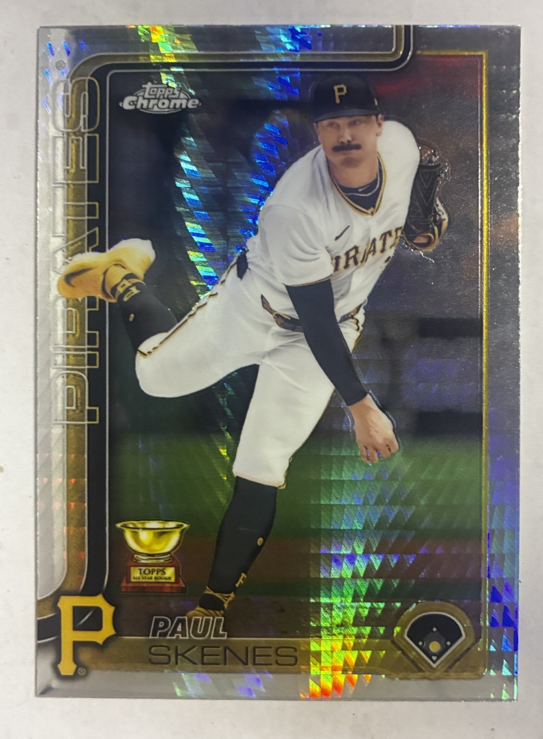 2025 Topps Chrome Paul Skenes Prism Refractor #300 Pirates