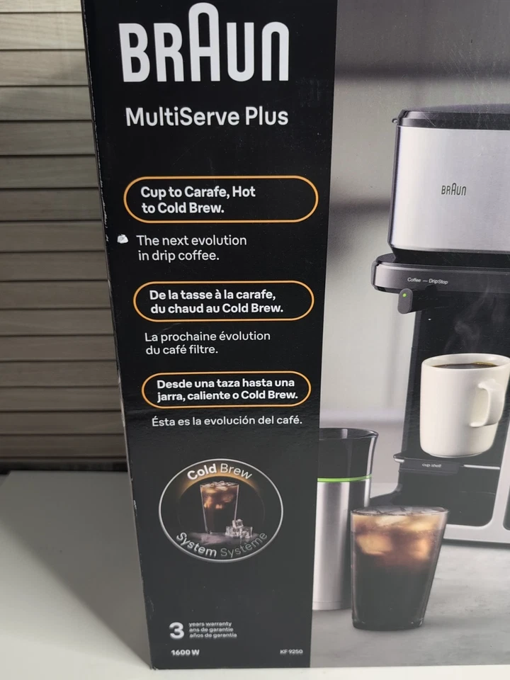 Braun MultiServe Plus  Coffee, both Hot & Cold KF9250BK - Image 2 of 4