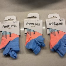 Feetures Elite Light Cushion Women  s Medium 3 Pairs Blue Burst No Blister New