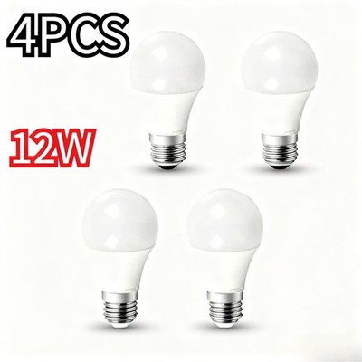 4 Stück 12W Tageslicht LED Glühbirne Energiesparlampe 6000K kaltweiß