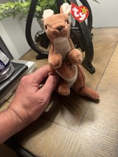 Ty Beanie Baby 1996 Pouch Kangaroo 1995 Retired Rare Tag Errors