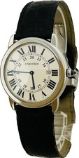 Cartier Ronde Solo W6700255 3603 Silver 36mm Quartz Unisex Watch Excellent A6049
