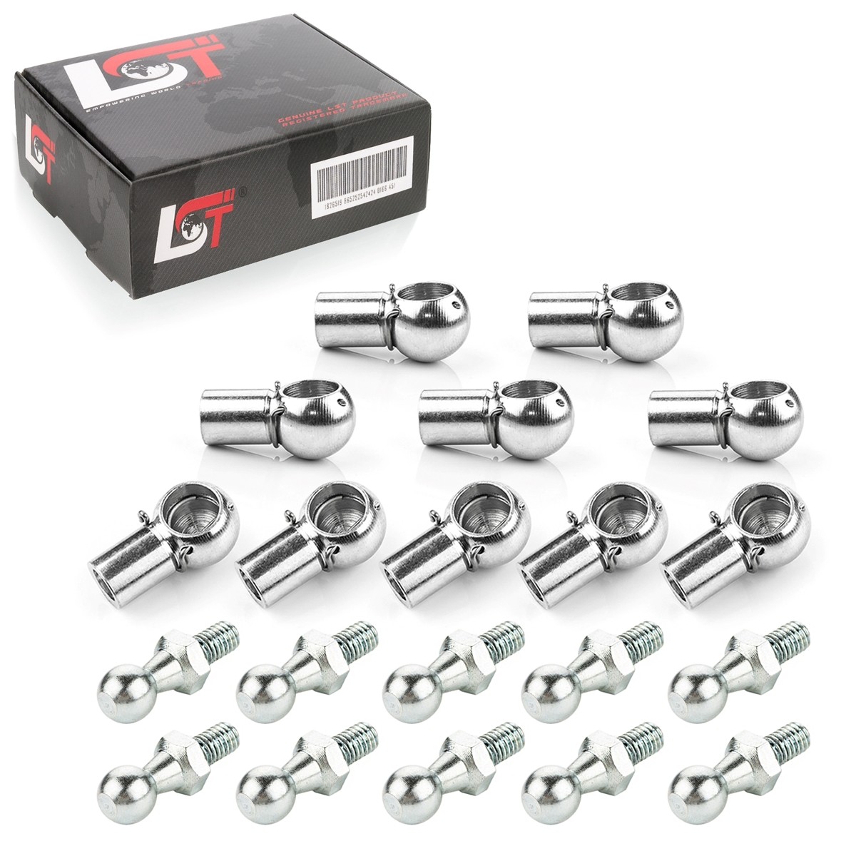 10x Set Ball Head Recording M8 10mm Gas Strut din 71803 71805 for BMW 2er 3er