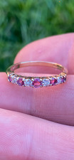 9ct gold Ruby and Diamond ring
