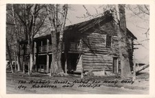 RPPC Bannack MT Robber's Roost Montana Stagecoach Post Photo Vtg Postcard J33