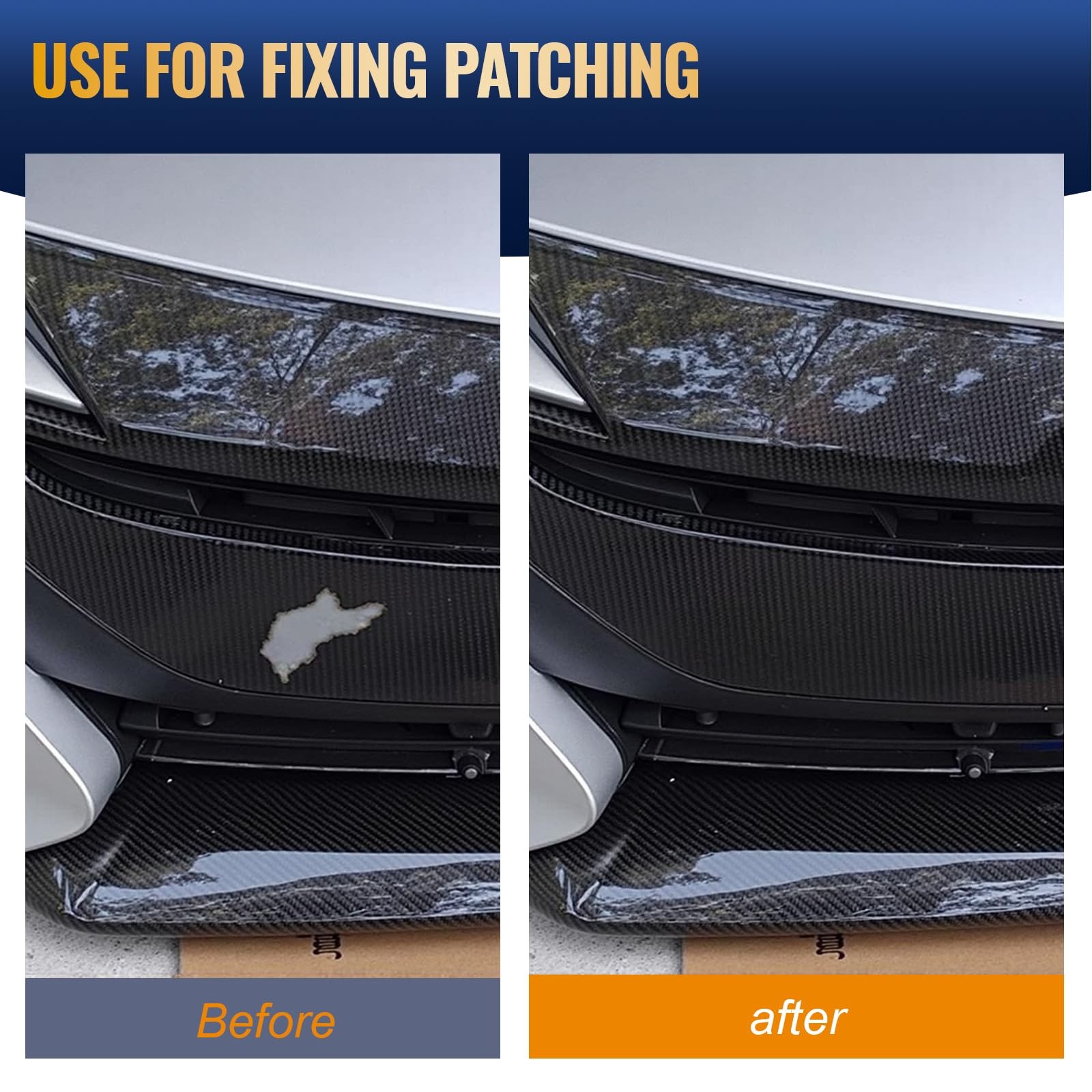 Krbnk 10FT Carbon Fiber Repair Kit, 12" Carbon Fabric Fiber Cloth Roll, 8OZ E...