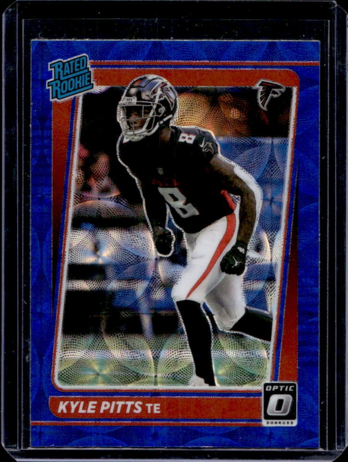 2021 Donruss Optic Kyle Pitts Blue Scope Rated Rookie #211 Falcons