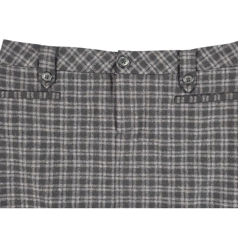 Eddie Bauer Mini Falda de Lana a Cuadros 8P Preppy Destintada Academia Coqueta Y2K Retro Foto 3 de 4