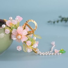 Hanfu Traditional Headpiece Qipao Hairpin Glass Hair Clip Accessory