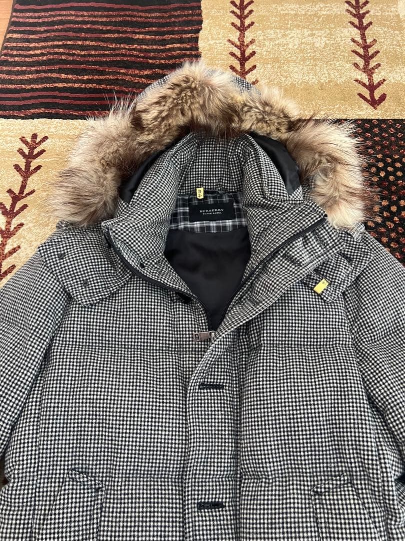 BURBERRY BLACK LABEL Checked Pattern Down Jacket … - image 12