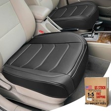 Car Seat Cover for Luxury  Comfort - PU Leather, Anti-Slip, 2 piece black