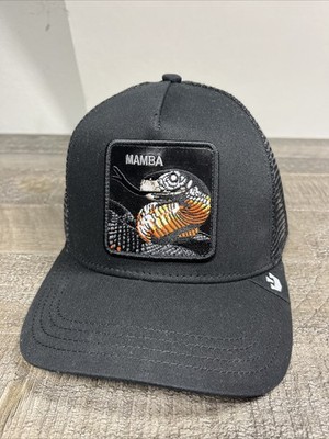 Goorin Animal Farm Trucker Baseball Snapback Hat Cap Big Venom Mamba Snake Black