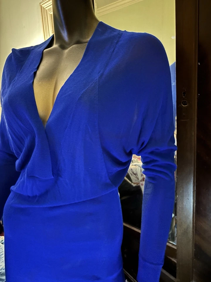 BEBE Nuevo Vestido Para Mujer Bodycon Real Mangas Largas Forro Completo XXS a XL Foto 3 de 4