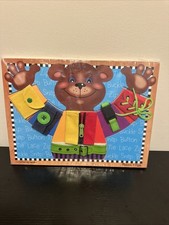 Melissa & Doug Basic Skills Puzzle Board Wooden Bear Educational Toy
