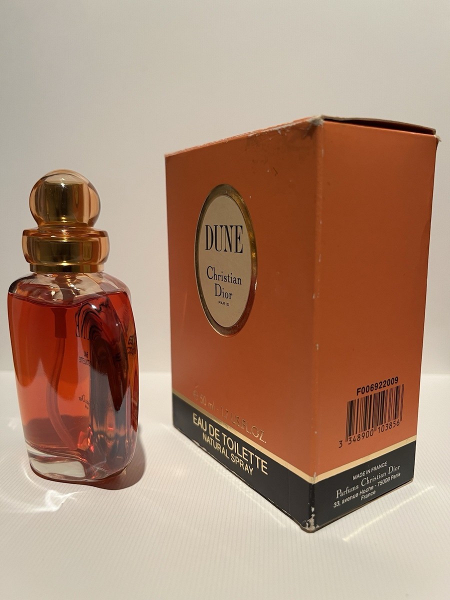 Vintage Christian Dior DUNE 1.7 FL. OZ / 50 ml Eau de Toilette