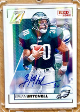 BRIAN MITCHELL 2024 Panini Zenith RED ZONE Autograph Auto True 1/1 #82 EAGLES