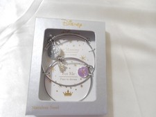 Disney 2-Pc. Set Mother & Child Princess Tiara Charm Bangle Bracelets A1511 $75