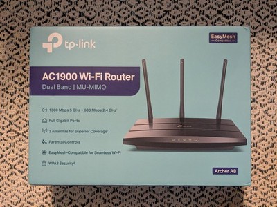 TP-Link Archer A8 AC1900 Dual-Band MU-MIMO Wi-Fi Router