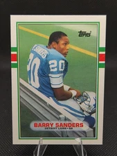 1989 Topps Traded Barry Sanders #83T Rookie RC HOF..Ai App Graded At 7.75!