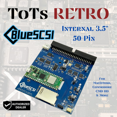 BlueSCSI v2 Internal 50-pin 3.5'' SCSI Drive ,Wi-Fi,For Macintosh, Amiga, PC