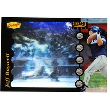 1996 Denny’s Pinnacle Holograms Jeff Bagwell Card #6 Houston Astros 1B VG/EX