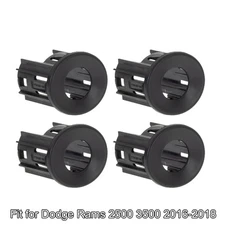 4pcs Front Rear Bumper Park Assist Sensor Bezel for Ram 2500 3500 2016-2018